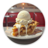 Apple Pie and Vanilla Ice Cream at Diner セラミックノブ (正面)