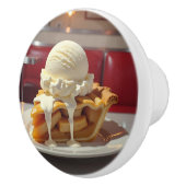 Apple Pie and Vanilla Ice Cream at Diner セラミックノブ (右)