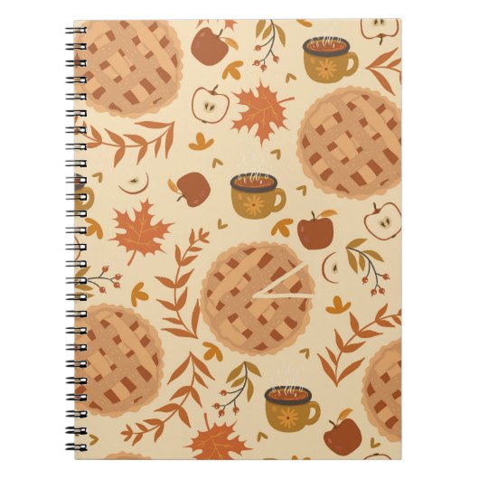 Apple Pie Autumn:ヴィンテージ・グラフィックス ノートブック (正面)