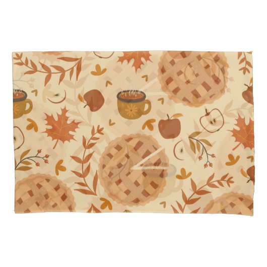 Apple Pie Autumn:ヴィンテージ・グラフィックス 枕カバー (正面)