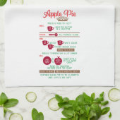 Apple Pie Recipe Kitchen Towel – Classic キッチンタオル (折り畳み)
