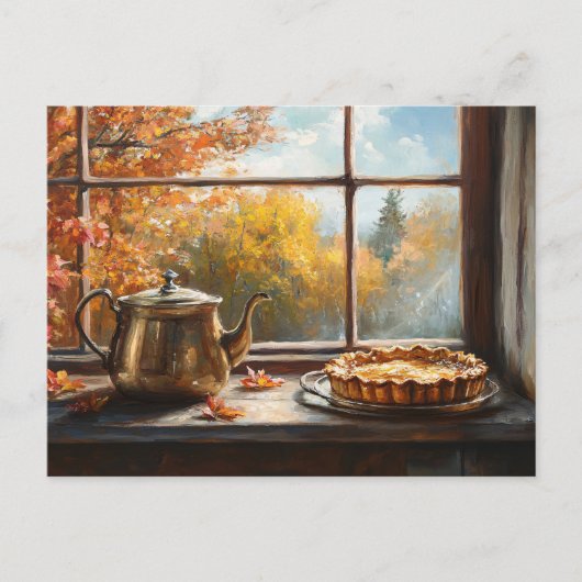 Apple Pie Rustic Kitchen Setting ポストカード (正面)