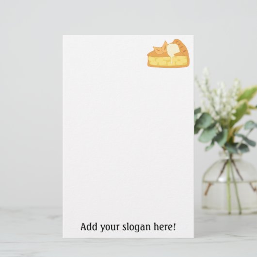 Apple Pie Slice写真:文字の追加 便箋 (スタンド正面)