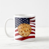 Apple Pie with American Flag コーヒーマグカップ (左)