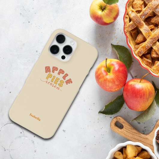 Apple Pies Vibes Personalize Name Phone Case iPhoneケース