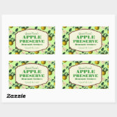Apple Preserve Jamラベル 長方形シール (シート)
