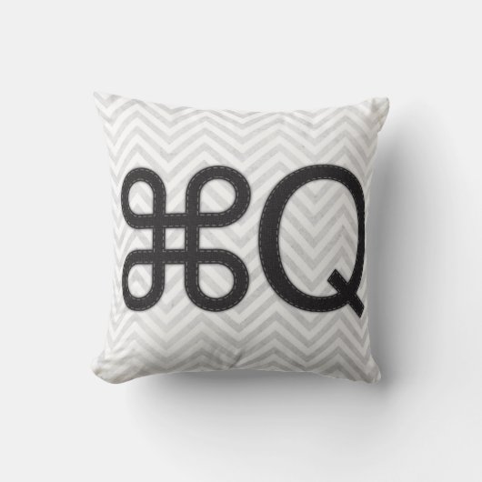 Apple Q Macの枕をやめて下さい クッション (正面)