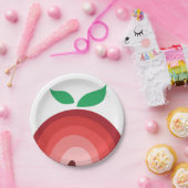 Apple Rainbow, Shades of Red & Pink ペーパープレート (パーティー)