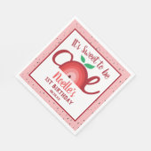 Apple Rainbow, Sweet to be One, 1st Birthday スタンダードランチョンナプキン (角)