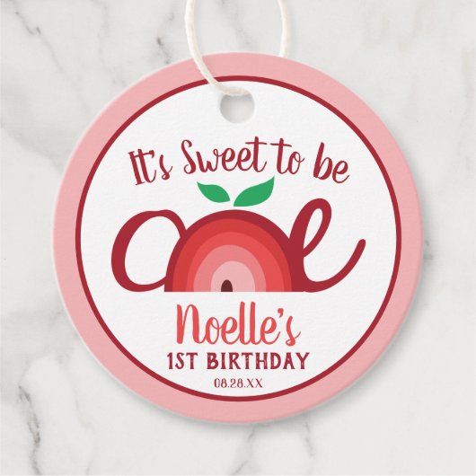 Apple Rainbow, Sweet to be One, 1st Birthday フェイバータグ (正面)