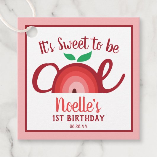 Apple Rainbow, Sweet to be One, 1st Birthday フェイバータグ (正面)