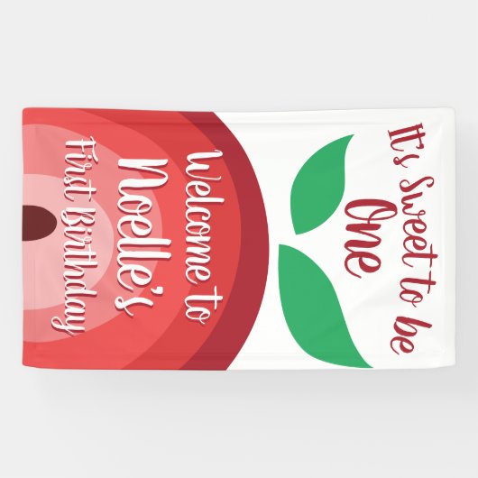 Apple Rainbow, Sweet to be One, 1st Birthday 横断幕 (横)