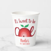 Apple Rainbow, Sweet to be One, 1st Birthday 紙コップ (正面)