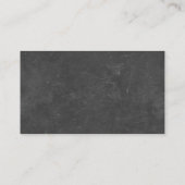 Apple & Random Alphabets Chalkboard学校先生 名刺 (裏面)