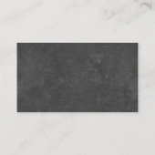 Apple & Random Alphabets Chalkboard学校先生 名刺 (裏面)