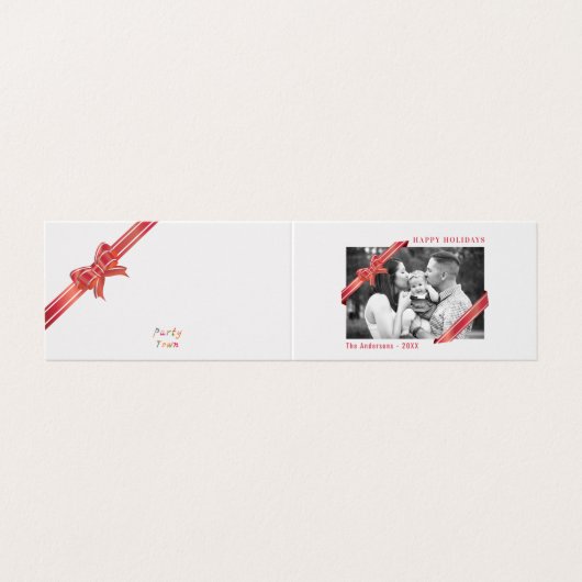 Apple Red Ribbonクリスマスフォト (外部フラット)