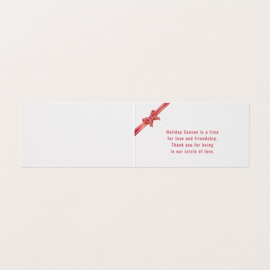 Apple Red Ribbonクリスマスフォト (内部フラット)