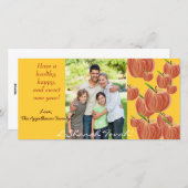 Apple Rosh Hashanahフォトカードのスケッチ シーズンカード (正面/裏面)