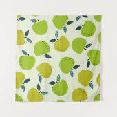 Apple seamless pattern. Fruit theme illustration.a タペストリー (正面(横))