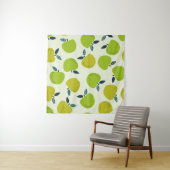 Apple seamless pattern. Fruit theme illustration.a タペストリー (インサイチュ(横))