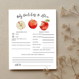 Apple Showerベビー予測とアドバイスカード