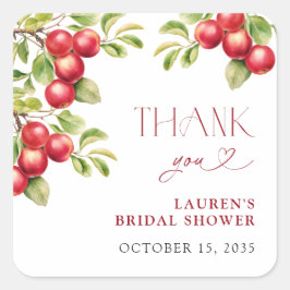 Apple Showerモダンの後にAppley Ever After Apple Shower スクエアシール