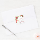 Apple Showerモダンの後にAppley Ever After Apple Shower スクエアシール (封筒)