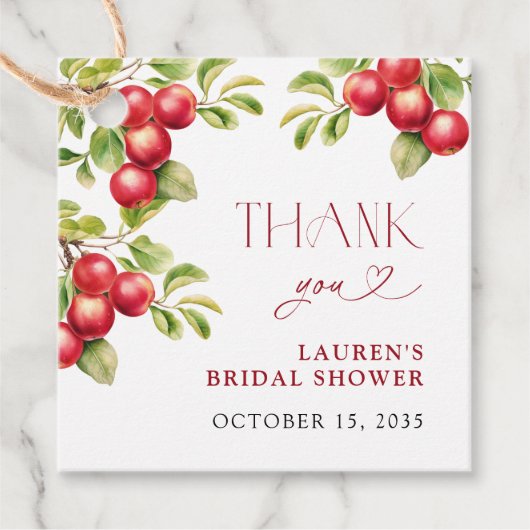 Apple Showerモダンの後にAppley Ever After Apple Shower フェイバータグ (正面)