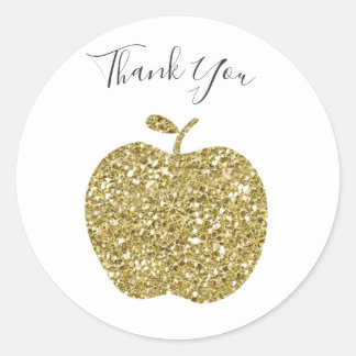 Apple Stickersの先生に感謝 ラウンドシール