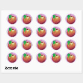 Apple Stickers 1 ラウンドシール (シート)