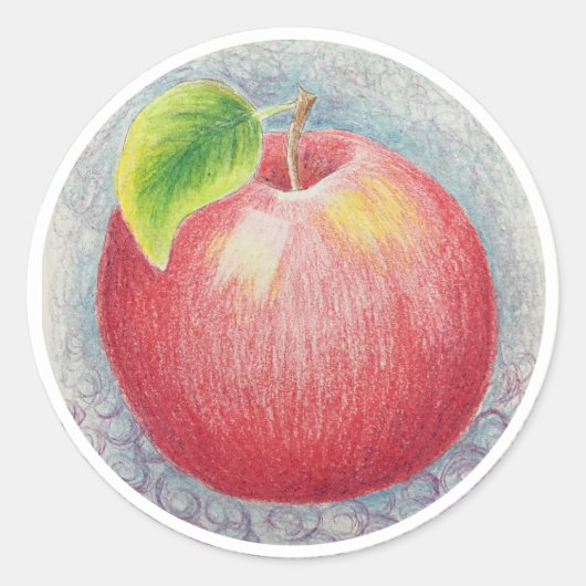 Apple Stickers 2 ラウンドシール (正面)
