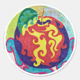 Apple Stickers 3 ラウンドシール