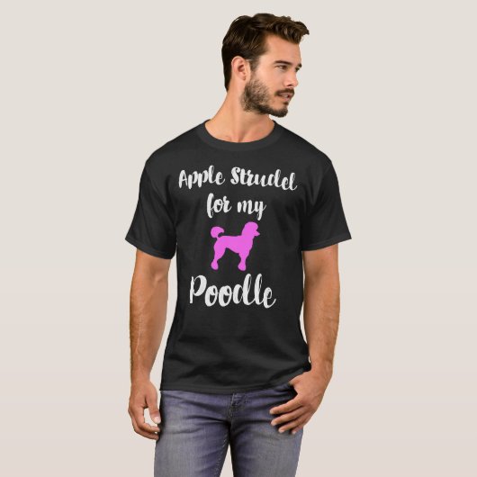 Apple Strudel Poodle Animal Love Germany Typical G Tシャツ (正面フル)