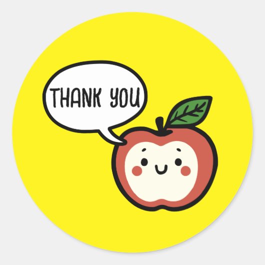 Apple Talk ラウンドシール (正面)