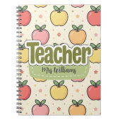 Apple Teacher 新学期ノートパターン  ノートブック (正面)