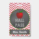 Apple Teacher Hall Pass for Classroom バッジ (裏面)