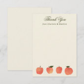 Apple Theme Fall Harvest サンキューカード (正面/裏面)