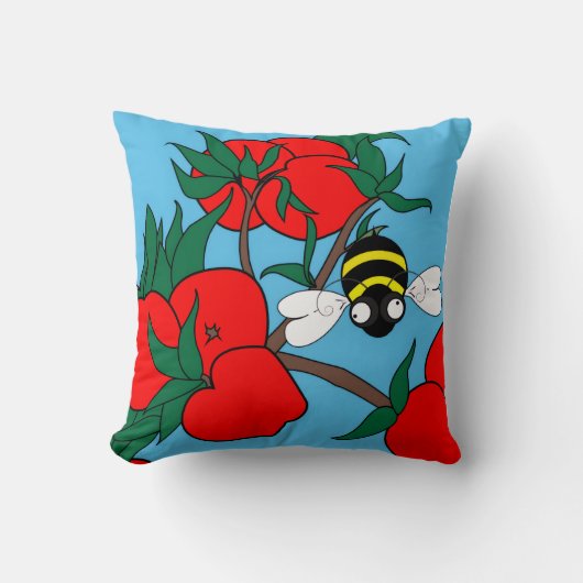 Apple Throw Pillow クッション (正面)