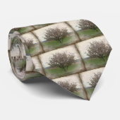 Apple Treeの開花 ネクタイ (ロール)