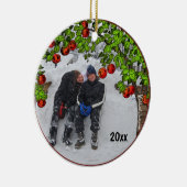 Apple Treeフォトフレームキープスケアオーナメント セラミックオーナメント (右)