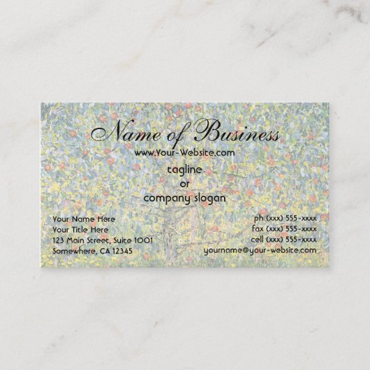 Apple Tree (1912) by Gustavクリムト 名刺 (正面)