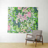 Apple Tree Blossoms Watercolor Tapestry – Botanica タペストリー (インサイチュ(横))