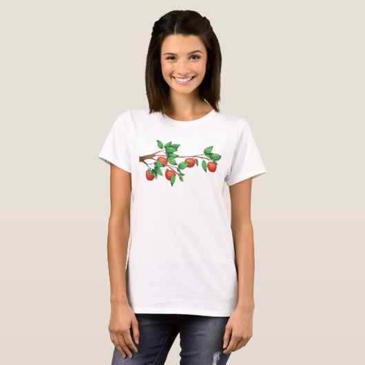 Apple Tree Branch T-Shirt Tシャツ (正面フル)