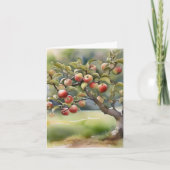 Apple Tree Day B - 1月6日 – 水彩画 シーズンカード (正面)