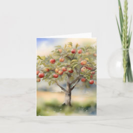Apple Tree Day C - 1月6日 – 水彩画 シーズンカード