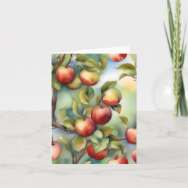 Apple Tree Day F - 1月6日 – 水彩画 シーズンカード