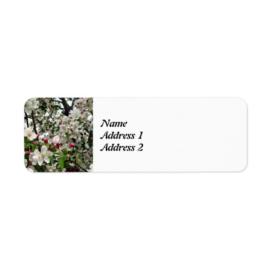 Apple Tree In開花日付の保存 ラベル (正面)