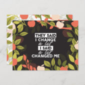 Apple Tree Pattern Alt Verで引用文を変更する ポストカード (正面/裏面)