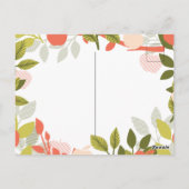 Apple Tree Pattern Alt Verで引用文を変更する ポストカード (裏面)