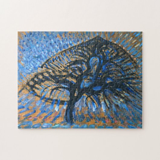 Apple Tree (Pointillist) - Pietモンドリアン- ジグソーパズル (横)